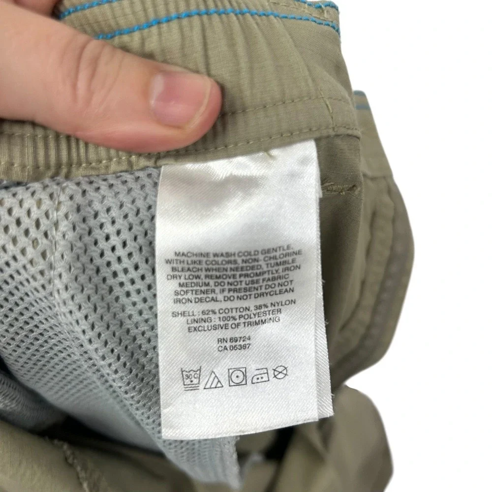 Columbia Convertible Cargo Hiking Pants XXL 32 Zip Off Outdoor Travel Trail Gorp